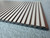 Tiny Slats Polystyrene Wood Ceiling Panels 112 in x 12 in - MG2005 - Taupe Espresso -  (Pack of 10) / 93 sqft - Close Up View