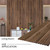 Small Slats Polystyrene Wood Ceiling Panels  94.5 in x 12 in - #MG-2001 (Pack of 10) / 78.8 sqft - Walnut - Installed