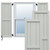 EnduraCore Composite Board Framed Board-n-Batten Shutters (Per Pair) - Hailstorm Gray