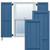 EnduraCore Composite Board Framed Board-n-Batten Shutters (Per Pair) - Sojourn Blue