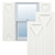 True Fit PVC San Carlos Mission Style Fixed Mount Shutters (Per Pair) - Unfinished