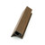 Corners for Exterior WPC Wall Slat Panels - Light Walnut - End Cap