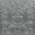 Gothic Fleur - Faux Tin Ceiling Tile - #334 - 24" x 24" - Silver