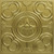 Gothic Fleur - Faux Tin Ceiling Tile - #334 - 24" x 24" - Brass