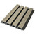 Linear WPC Exterior Wall Slat Siding and Cladding Panels 94.5 in x 8.62 in - Ancient Wood and Black- (Pack of 5) / 28.27 sqft