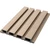 Linear WPC Exterior Wall Slat Siding and Cladding Panels 94.5 in x 8.62 in - Cream - Pack

