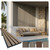 Linear WPC Exterior Wall Slat Siding and Cladding Panels 94.5 in x 8.62 in - Cream and Black - Pack
