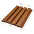 Linear WPC Exterior Wall Slat Siding and Cladding Panels 94.5 in x 8.62 in - Teak - (Pack of 5) / 28.27 sqft - Measurement