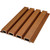 Linear WPC Exterior Wall Slat Siding and Cladding Panels 114 in x 8.62 in - Teak - Pack