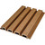 Linear WPC Exterior Wall Slat Siding and Cladding Panels 114 in x 8.62 in - Light Walnut - Pack