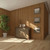 Linear WPC Wall Slat Panels - Installed
