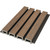 Linear WPC Exterior Wall Slat Siding and Cladding Panels 114 in x 8.62 in - Ipe and Black - Pack