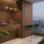 Linear WPC Wall Slat Panels - Installed