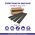 Faux Wood Ceiling Planks 39 in x 6 in Dark Walnut - Packs - Featured Image