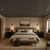 Foam Wood Ceiling Planks 39 in x 6 in Dark Walnut - Packs - Installed