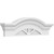 Segment Arch With Flankers Architectural Grade PVC Pediment - 3 Spoke