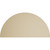 Half Round Smooth Signature Urethane Pediment, Primed Tan - Back View