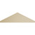 Peaked Cap Signature Urethane Pediment, Primed Tan - Back View