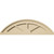 Segment Arch Signature Urethane Pediment, Primed Tan - 3 Spoke