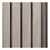Aris Square Interior & Exterior Wall Slat Panels 120 in x 8 in - (Pack of 4) / 26.7 sqft - Silver