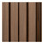 Aris Square Interior & Exterior Wall Slat Panels 120 in x 8 in - (Pack of 4) / 26.7 sqft - Ipe