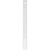 TrueCraft Flat Panel Pilaster with Decorative Capital & Base, Architectural Grade PVC