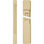 Signature Urethane Two Equal Raised Panel Pilaster with Standard Capital & Base, High Density Milled Urethane