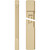 Signature Urethane Raised Panel Pilaster with Capital & Base, High Density Milled Urethane, Sold As Pair - Standard
