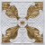 Regal Fleur - Faux Tin Ceiling Tile - #390 - White Matte Gold