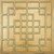 Metro Grid - Faux Tin Ceiling Tile - 24 in x 24 in - #DCT82 - Brass Verdigris