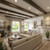 Heritage Faux Wood Round Beams - 20 ft. Length -  Adobe Peeled - Installed