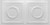 Rosette - MirroFlex - Ceiling Tiles (24x48) - Pack - Gloss White Paintable