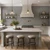 Savannah MirroFlex Crosshatch Silver 18 in. x 24 in. Glue-Up PVC Backsplash Kit - Installed