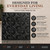 Savannah MirroFlex Brushed Onyx 18 in. x 24 in. Glue-Up PVC Backsplash Kit - Featured Image
