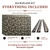 Savannah MirroFlex Brushed Nickel 18 in. x 24 in. Glue-Up PVC Backsplash Kit