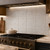Savannah MirroFlex Distressed White 18 in. x 24 in. Glue-Up PVC Backsplash Kit - Installed