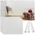 Savannah MirroFlex White Matte 18 in. x 24 in. Glue-Up PVC Backsplash Kit