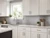 Subway MirroFlex Brushed Stainless 18 in. x 24 in. Glue-Up PVC Backsplash Kit - Installed Subway MirroFlex Brushed Stainless 18 in. x 24 in. Glue-Up PVC Backsplash Kit - Installed