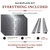 Subway MirroFlex Brushed Stainless 18 in. x 24 in. Glue-Up PVC Backsplash Kit