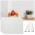 Subway MirroFlex Gloss White 18 in. x 24 in. Glue-Up PVC Backsplash Kit