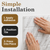 Subway MirroFlex Marble 18 in. x 24 in. Glue-Up PVC Backsplash Kit - Featured Image