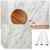 Subway MirroFlex Marble 18 in. x 24 in. Glue-Up PVC Backsplash Kit 