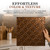 Celestial MirroFlex Oil Rubbed Bronze 18 in. x 24 in. Glue-Up PVC Backsplash Kit - Featured Image