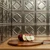 Charleston MirroFlex Brushed Nickel 18 in. x 24 in. Glue-Up PVC Backsplash Kit - Installed Charleston MirroFlex Brushed Nickel 18 in. x 24 in. Glue-Up PVC Backsplash Kit - Installed