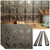 Charleston MirroFlex Brushed Nickel 18 in. x 24 in. Glue-Up PVC Backsplash Kit