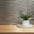Gopi MirroFlex Brushed Nickel 18 in. x 24 in. Glue-Up PVC Backsplash Kit - Installed