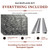 Charleston MirroFlex Crosshatch Silver 18 in. x 24 in. Glue-Up PVC Backsplash Kit