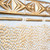  Shanko - Hand Painted - Molded Tin Fillers - #5007 - White Gold Metallic - Side View