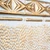 Hand Painted - Molded Tin Fillers - #5007 - White Gold Metallic - Side View