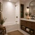 Aloha Shower Wall Panels Surround - Gloss White - Installed